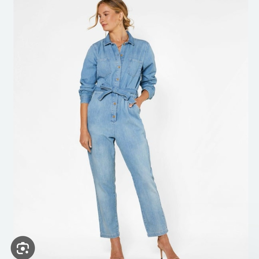 Outerknown Wyatt Denim Jumpsuit - Size Small